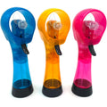 Handheld Water Misting Fan Outdoor Portable Hand Mini Fan Atomizer For Summer Beach, Travel, Camping, Bbq And More Outdoor Activities - 3 Piece Set（Sky Blue/Yellow/Pink）