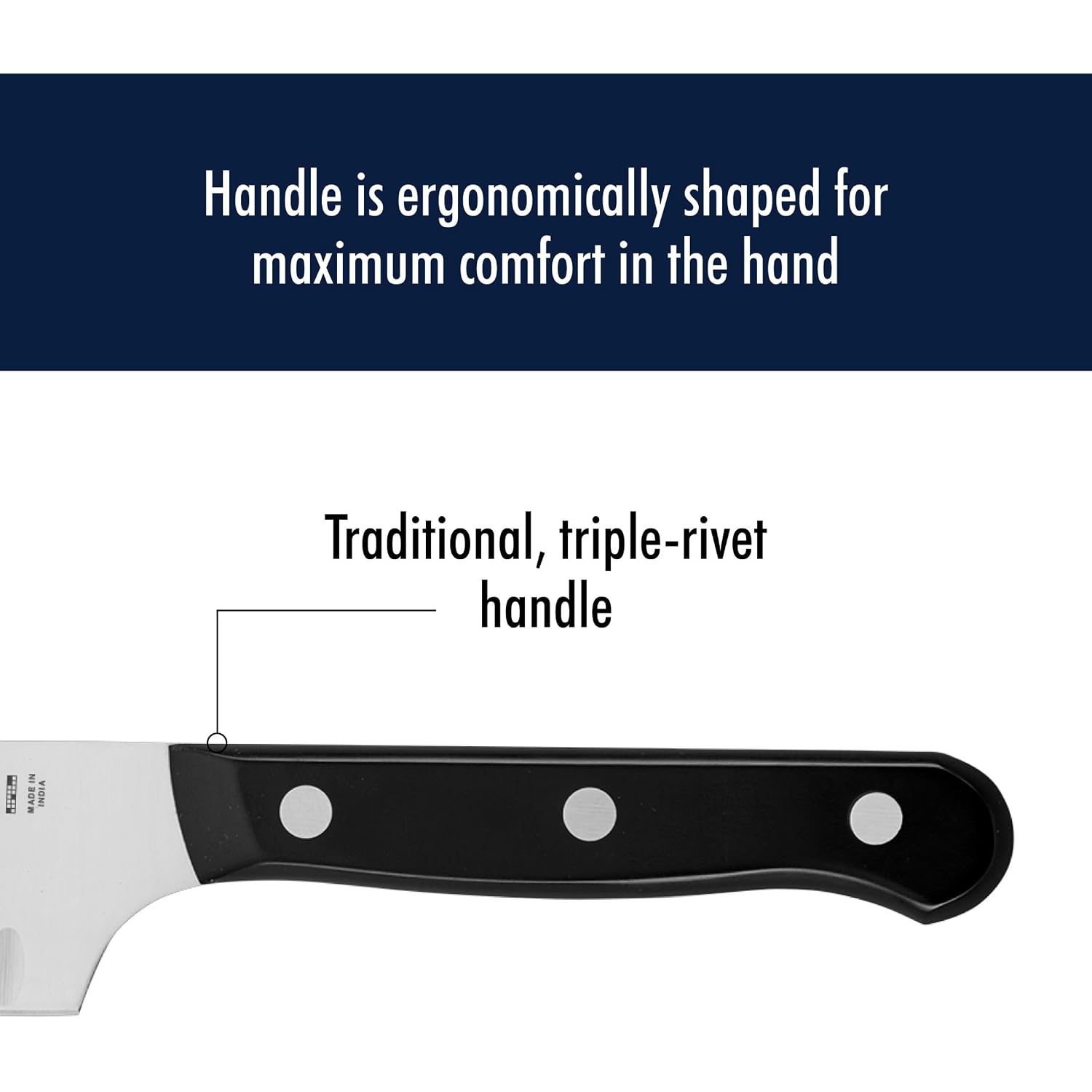 Henckels Solution 2-Pc Santoku Knife Set, Razor-Sharp, German Engineered | Informed By 100+ Years Of Mastery. Dishwasher Safe, Ideal For Everyday Cooking. Comes With 5" & 7" Santoku Knife Blade