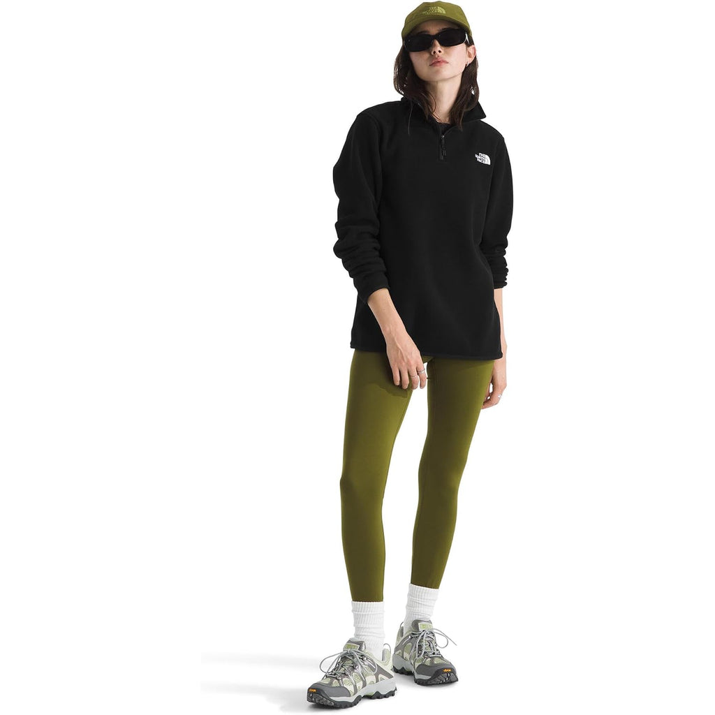 The North Face Women'S Glacier Fleece Quarter Zip Jacket | Pullover With Zip Pockets & Stretch On Collar, Cuffs & Hem