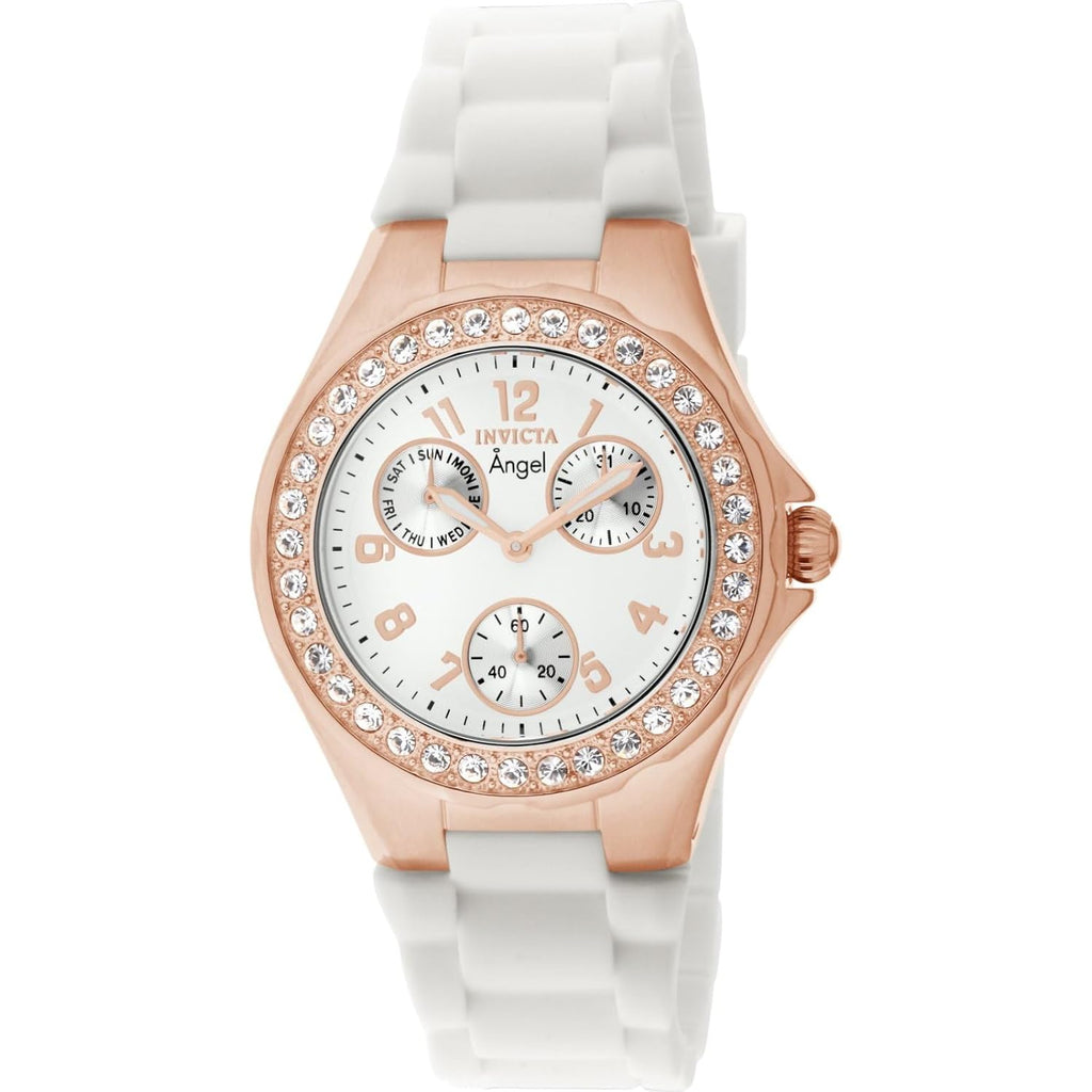 Invicta Women'S 1644 Angel Jelly Fish Crystal Accented White Dial Watch