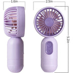 Mini Portable Fan 3 Pack, Cute Handheld Battery Operated Lightweight Small Personal Fan With 3 Speeds And Usb Rechargeable Eyelash Fans For Women Men Office Outdoor Travel Camping