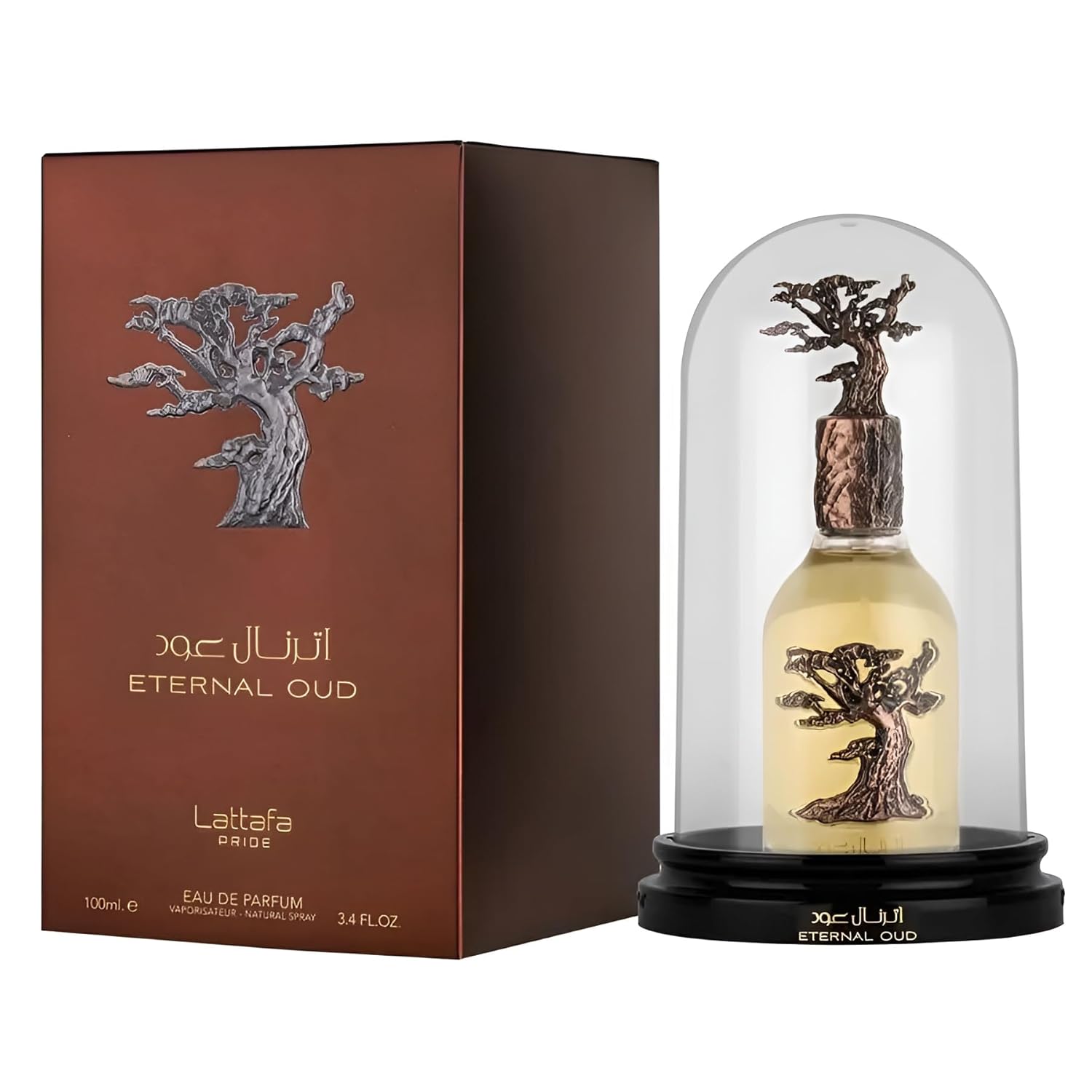 Lattafa Eternal Oud Eau De Parfum Spray, 3,4 Ounce (Unisex)
