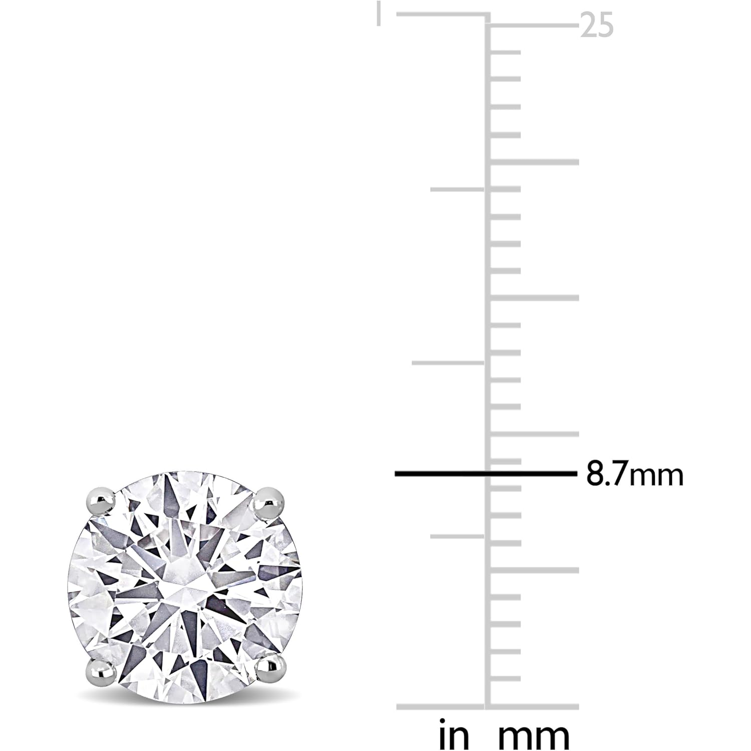 Lab-Grown Diamond Stud Earrings With Unique laser engraved Diamond ID, Set In Platinum, White Gold or Yellow Gold - D Color, VVS2 Clarity, IGI Certified Lab-Grown Diamonds - Available in 1 to 5 CTTW