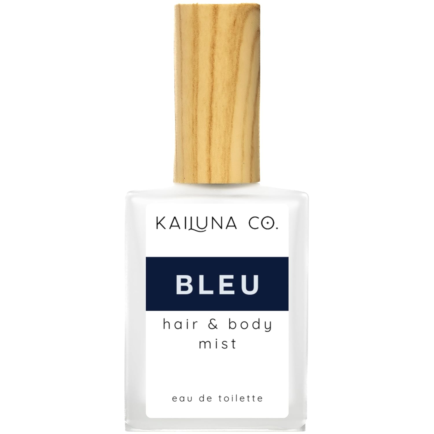 Kailuna Co. Bleu for Men Natural Hair & Body Mist Spray, Pure Essential and Fragrance Oils, Alcohol-Free, Handmade in California, 0.5Fl Oz