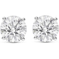 0.5 to 12 Carat 14K White Gold Round Shape IGI Certified LAB GROWN Diamond Stud Earrings for women 4 Prong Push Back (E/F Color VS2/SI1 CLARITY)