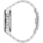 Bulova Marc Anthony Men'S Automatic Marine Star Stainless Steel Watch,Open Aperture,Exhibition Case Back,Diamond Accent Blue Sunray Dial, (Model:98D184)