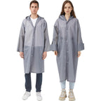 Rain Ponchos Raincoats For Adults Women, Reusable Rain Jacket Coats With Hood For Family Disney Park Travel 2 Pack