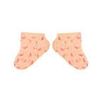 Holler And Glow Printed Foot Mask Variety Pack, Masks For Dry Cracked Feet, Peach & Vanilla Scented, Infused With Hyaluronic Acid, Hydrating Foot Care Treatment, Moisturizing Socks, 6 Piece Set