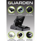 Rat Trap Six Pack - Indoor And Outdoor Traps For Mice, Voles, Rats, Chipmunks - Easy To Set, Powerful Snap, Quick Kill - By Guarden