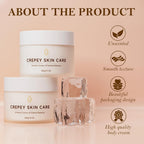 Crepe Skin Body Cream, Extra Large Size Body Skin Cream Lotion For Aging Crepe Skin With Collagen For Neck Arms Leg Deeply Moisturizer Cream, 10 Oz