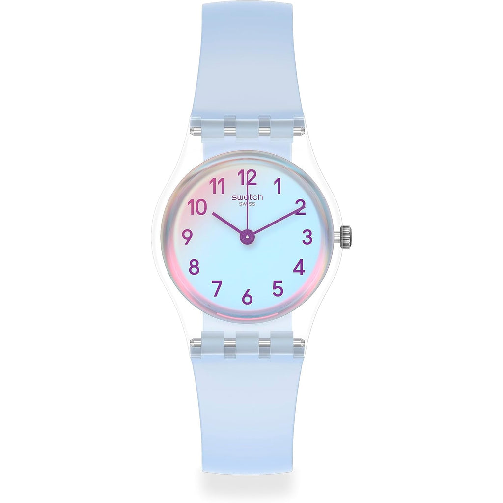 Swatch Lady Women'S Watch Casual Polymer Blue Quartz Waterproof Casual Blue