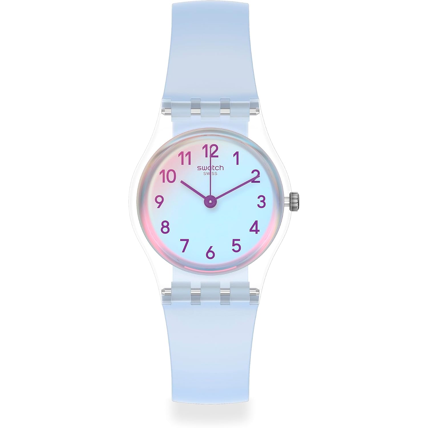 Swatch Lady Women'S Watch Casual Polymer Blue Quartz Waterproof Casual Blue