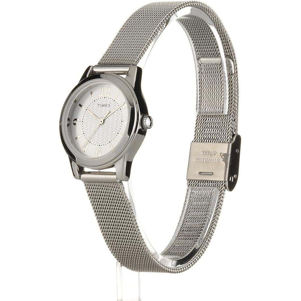 Timex Women's T2P457 Casey Dress Silver-Tone Stainless Steel Mesh Bracelet Watch