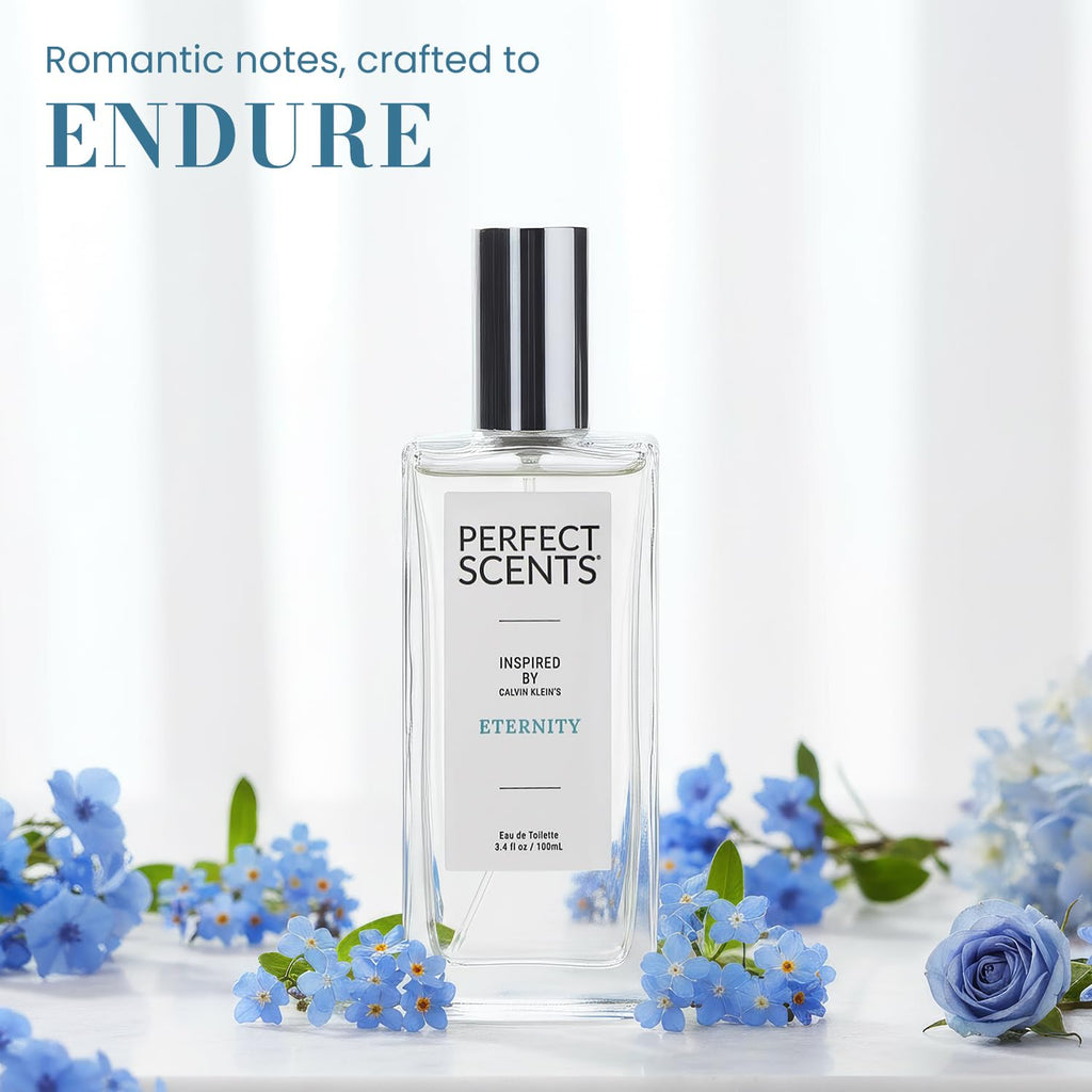 Perfect Scents Fragrances, Inspired by Calvin Klein’s Eternity, Women’s Eau de Toilette, CLEAN, Vegan, Paraben-Free, Phthalate-Free, Never Tested on Animals, 3.4 Fluid Ounces