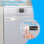 Dishwasher Magnet Clean Dirty Sign, Slide Strong Clean And Dirty Magnet Indicator For Dishwasher, Non-Scratch, Easy To Read, Self-Adhesive Stickers For Non-Magnetic Dishwasher, Refrigerator