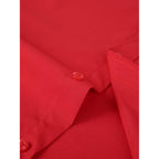 Corfty Men Long Sleeve Dress Shirt - Regular Fit Stretch Free-Wrinkle Casual Button Down Shirt