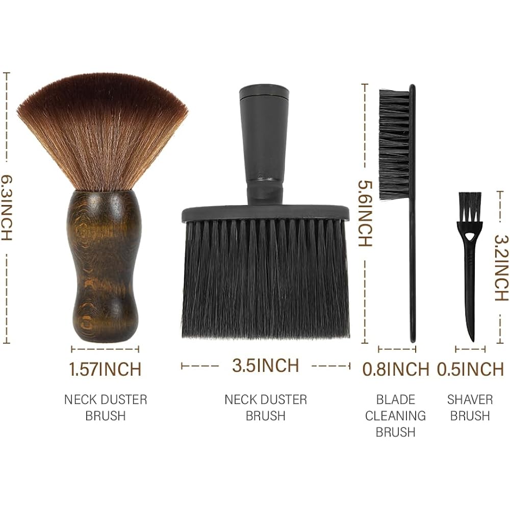 12Pcs Hair Cutting Comb Set - Barber Combs For Men & Stylists - Barber Cape With Adjustable Neck Size & Neck Duster Brush