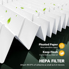 Tp01 Hepa Replacement Filter Compatible With Dyson Tower Purifier Pure Cool Link Tp01, Tp02, Tp03, Am11, Bp01 Models, Compare To Part 968126-03, 2 Pack | Fits Tp01, Tp02, Tp03, Am11, Bp01 Models, Compare To Part 968126-03