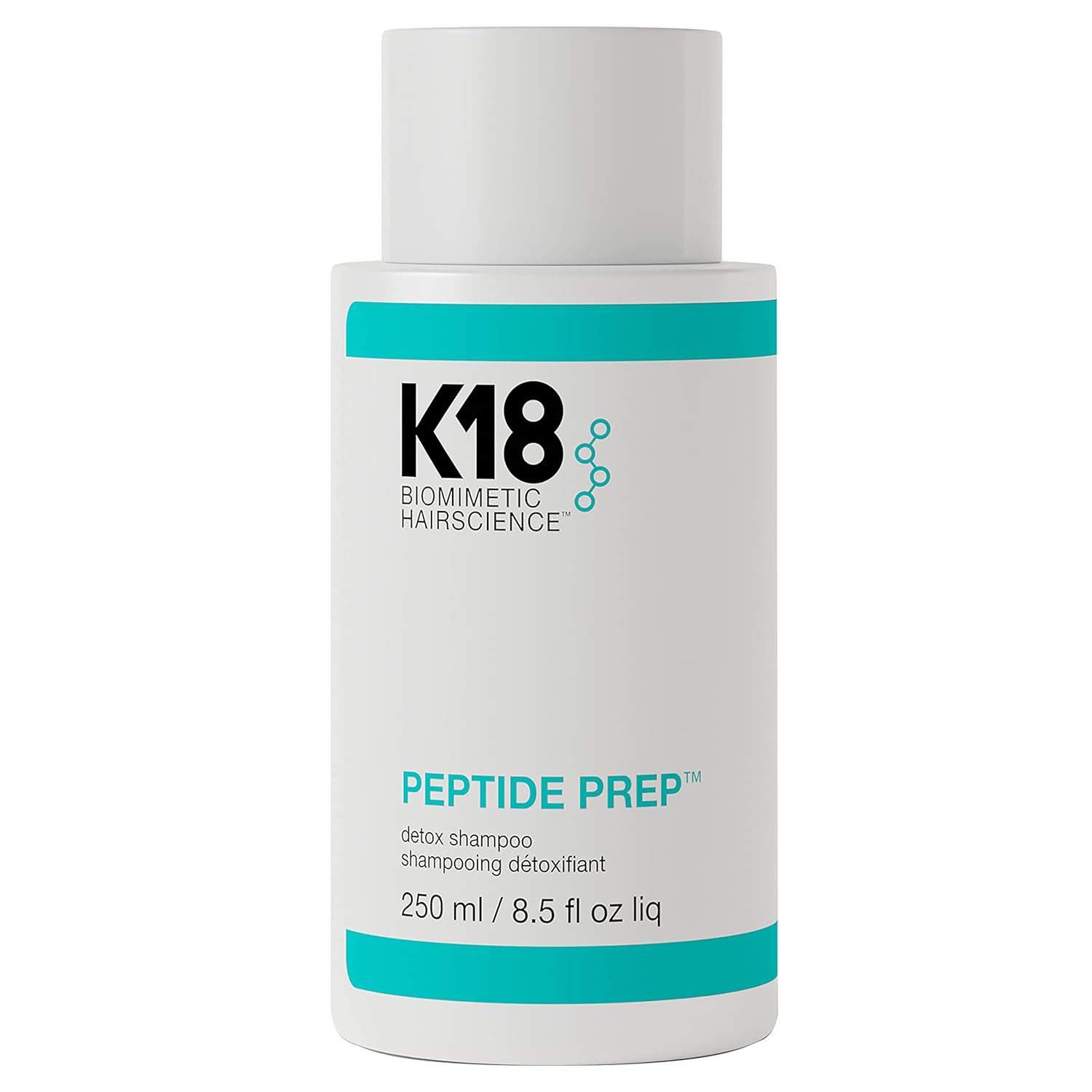 K18 PEPTIDE PREP™ Color-Safe Detox Clarifying Shampoo, Non-Stripping, pH-Optimized Cleanse, Removes Product Buildup, Dirt, Oils & Metals