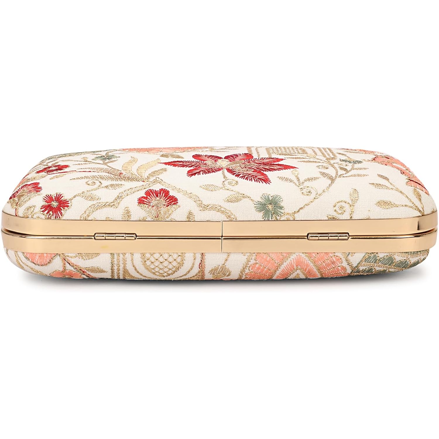Longing To Buy Hand Crafted Designer Box Clutch - Zari Embroidery For Women