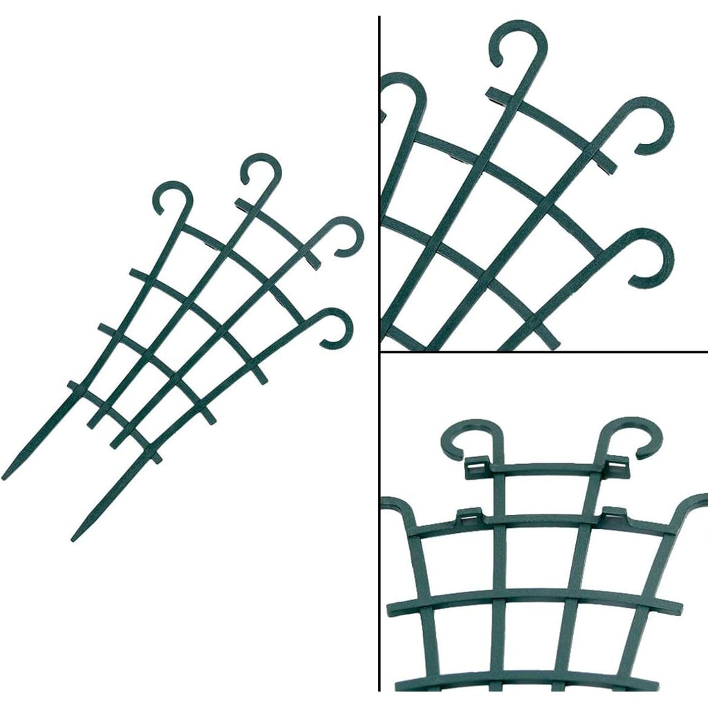Uwioff Trellis For Potted Plants, Stackable Small Indoor Plant Trellis For Climbing Plants Outdoor For Vine Ivy Hoya Houseplants Flower Plant Support, 4 Pack