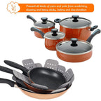 BYKITCHEN Pan and Pot Protectors, Larger & Thicker Pan Protectors with Stars, Set of 6 and 3 Different Sizes, Pot Protectors for Stacking and Protecting Your Cookware