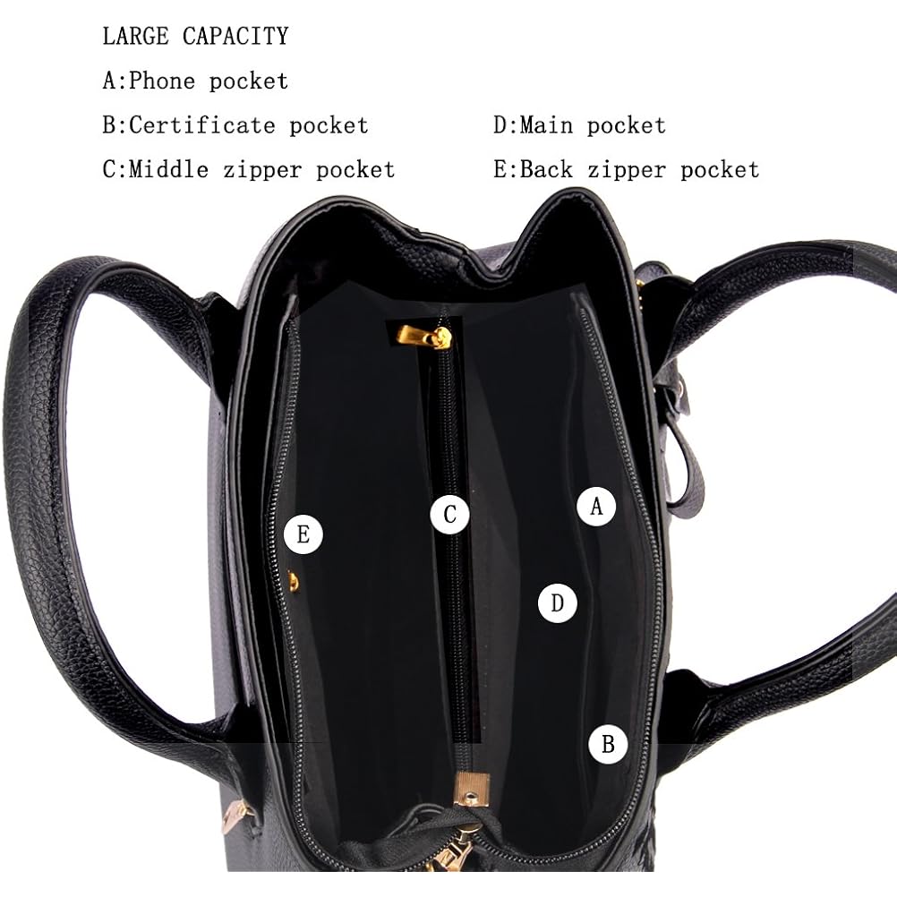 Purses and Handbags for Women Fashion Ladies PU Leather Top Handle Satchel Shoulder Tote Bags | Fashion, Ladies, Shoulder, Fashion, Ladies, Shoulder