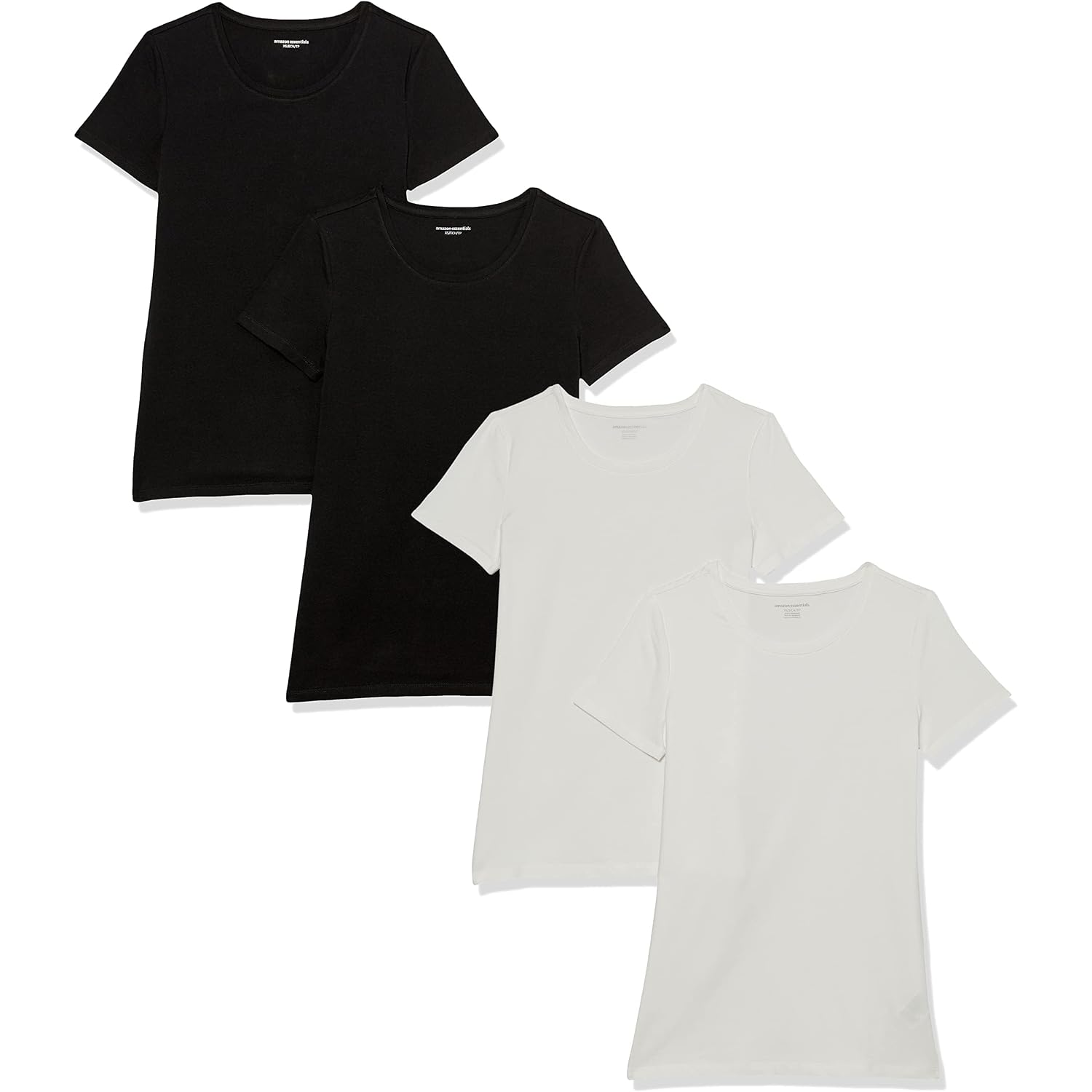 Amazon Essentials Women'S Regular-Fit Short-Sleeve Crewneck T-Shirt, Multipacks