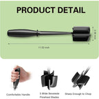 Meat Chopper, 5 Curve Blades Ground Beef Smasher, Heat Resistant Hamburger Smasher Tool, Nylon Potato Masher Utensil, Ground Meat Chopper, Meat Separator Tool For Hamburger, Non Stick Mix Chopper