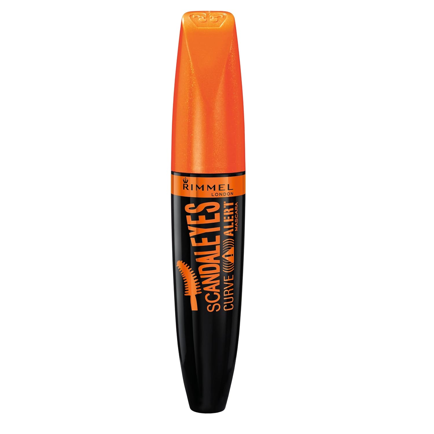 Rimmel London Scandaleyes Curve Alert Mascara, Volumizing, Curls, Plumps, 001, Black, 0.41oz