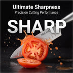 McCook® Knife Sets,German Stainless Steel Knife Block Sets with Built-in Sharpener, 15 Piece Chef Knife and More, Razor Sharp, Restaurant Grade, Anti-Rust, Elegant Box for Gift