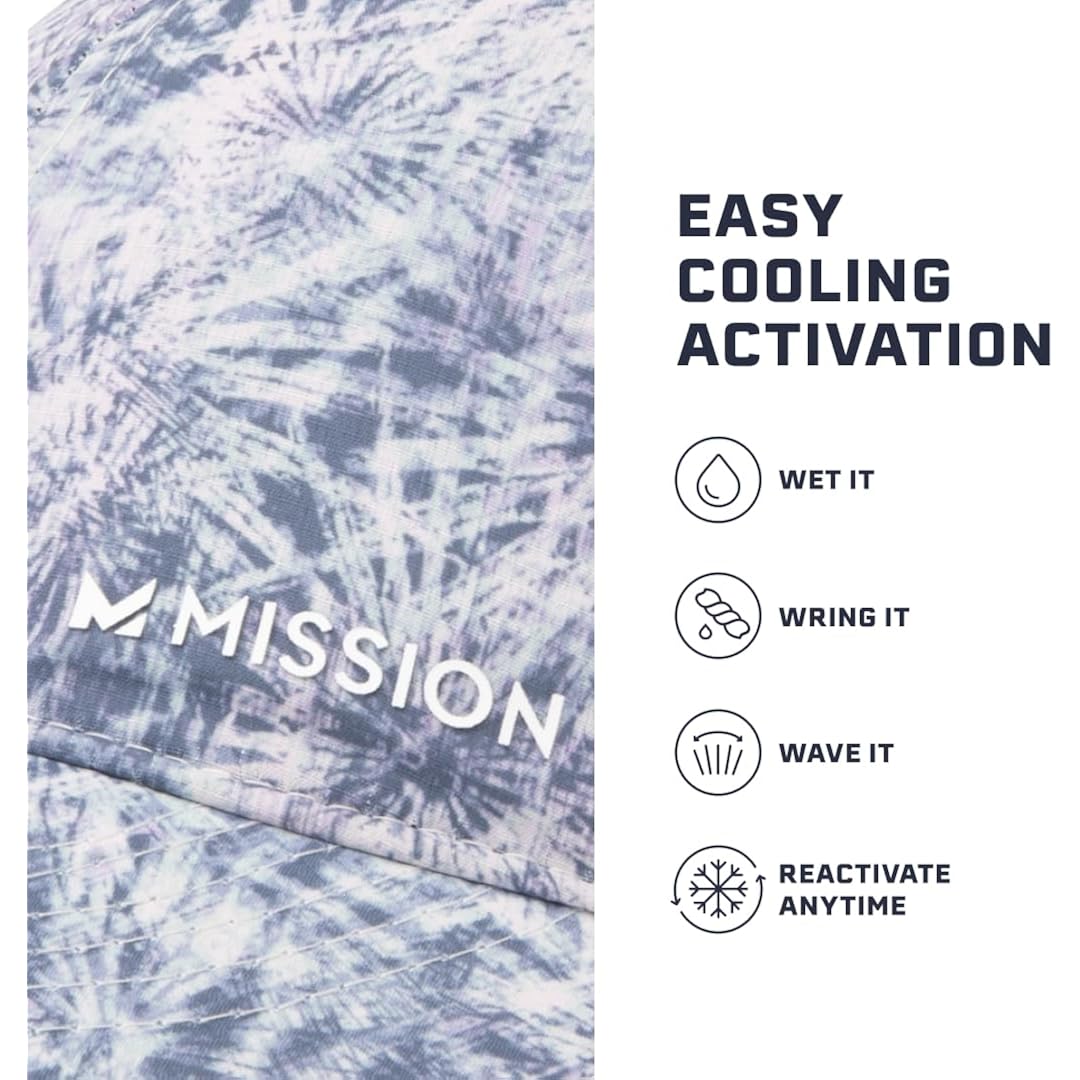 MISSION Cooling UPF Performance Hat - Unisex One Size Cap for Workouts, Golf & Running - Sweat & Water Activated Technology