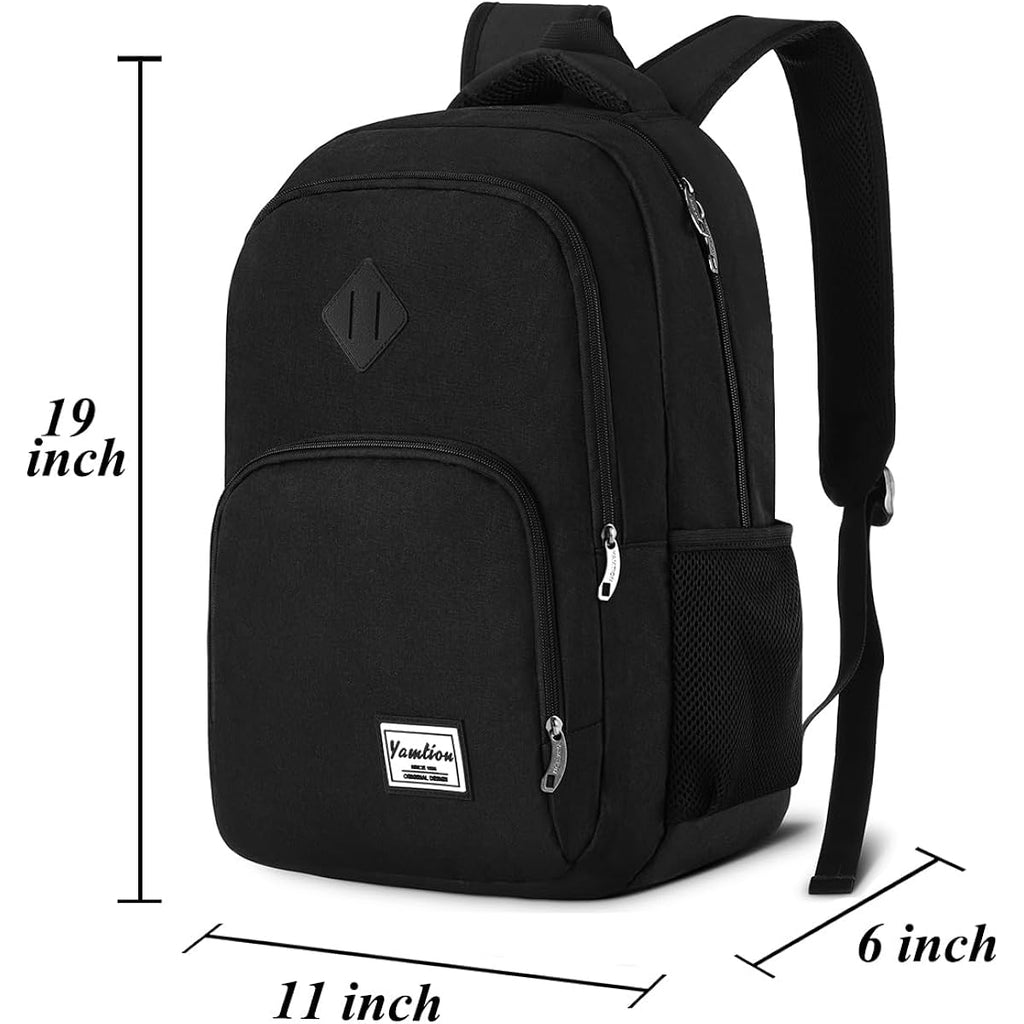 Yamtion Backpack For Men And Women,School Backpack For Teenager,15.6 Inch Laptop Bookbag With Usb Charging Port For Business Work College Travel Trip