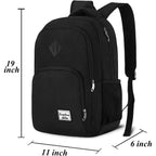 Yamtion Backpack For Men And Women,School Backpack For Teenager,15.6 Inch Laptop Bookbag With Usb Charging Port For Business Work College Travel Trip