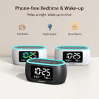 Housbay Digital Alarm Clock Radio For Bedrooms, Phone-Free Wake-Up With Dual Alarm, Night Light, Small Radio Clock For Bedside | Phone-Free Wake-Up With Dual Alarm, Fm Radio For Favorite Stations, Small Radio Clock For Bedside, Battery Backup