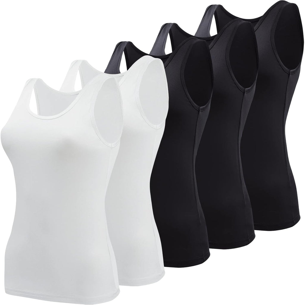 5 Pcs Basic Tank Tops for Women Undershirt Tank Top Sleeveless Under Shirts