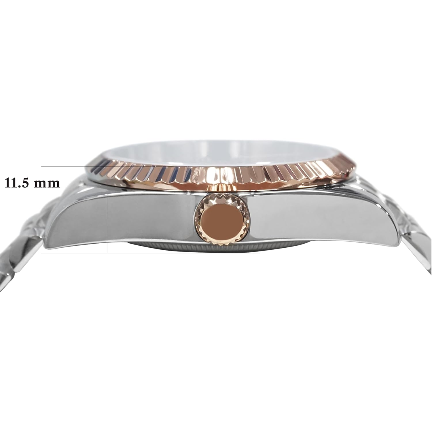 Pascal Timeless Classic Diamond Watch For Men Women– Swiss Quartz Watch With Lab-Grown Diamonds, Sapphire Crystal, Elegant Dress Watch Gift,10 Atm Water Resistant, Fits 6.5"-9.5" Wrists