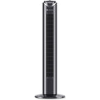 Comfort Zone 32-Inch Oscillating Tower Fan – Ultra-Slim Bladeless Design With 3 Speeds, 90° Wide Oscillation & Built-In Carry Handle – Quiet Portable Standing Fan For Bedroom, Home, Or Office, Black
