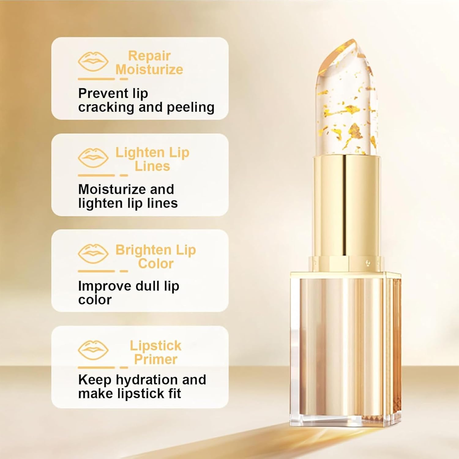 Transferproof Color Changing Lipstick for Women,Ph Lipstick Color Changing,Clear Lip stick That Changes Color,Long Lasting 24 Hours Moisturizing Glossy Shine Lip Gloss for Women (1pcs)