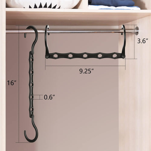 6 Pack-Closet-Organizers-And-Storage, Magic-Hangers-Space-Saving-For-Clothes, Closer-Organizer-For-Closet-Organization, Space-Saver-Hanger-Organizer-For-Multipurpose, Dorm-Room-Essentials