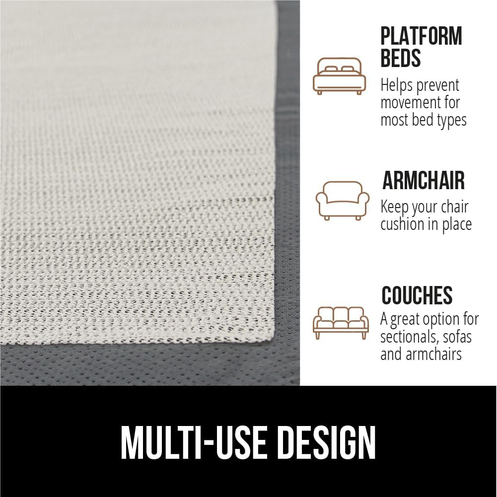 Gorilla Grip Non Slip Mattress Gripper, 36X78 Twin Xl, Prevents Mattresses From Sliding And Holds Topper In Place, Pads Grip Cushions And Helps Keep Toppers From Slipping, Easy Trim Pad