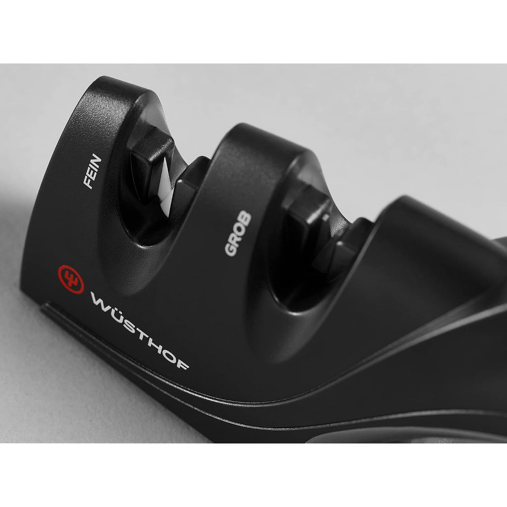 Wüsthof 2-Stage Hand-Held Sharpener, Black