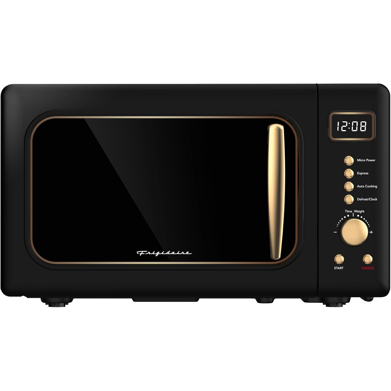 Frigidaire Emw788Retro 0.7 Cu. Ft. Retro Microwave, Black-Gold