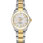 Certina, Womens, Ds Action Lady 34.5Mm, Stainless Steel, Swiss Automatic, Watch, White Mother Of Pearl, Stainless Steel, 18, (C0320072211600)