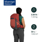 Osprey Tempest 22L Women'S Lightweight Hiking Backpack - Small Daypack For Travel & Camping, Frosty Mint Green/Botanica