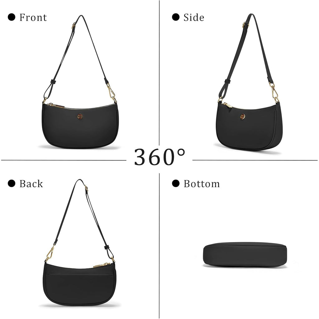 Shoulder Bag For Women Handbags With Adjustable Strap Underarm Purse Mini Clutch Purses Trendy Crescent Bags 1L