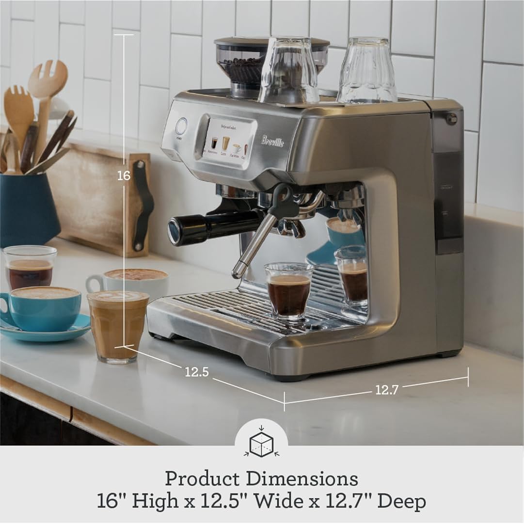 Breville Barista Touch Espresso Machine Bes880Bss, Brushed Stainless Steel
