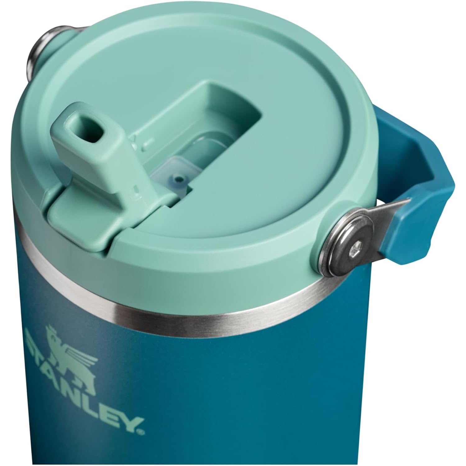 Stanley Iceflow 2.0 Flip Straw Tumbler With Handle 30 Oz | Twist On Lid And Flip Up Straw | Leak Resistant Water Bottle | Insulated Stainless Steel | Bpa-Free | Coastal Teal