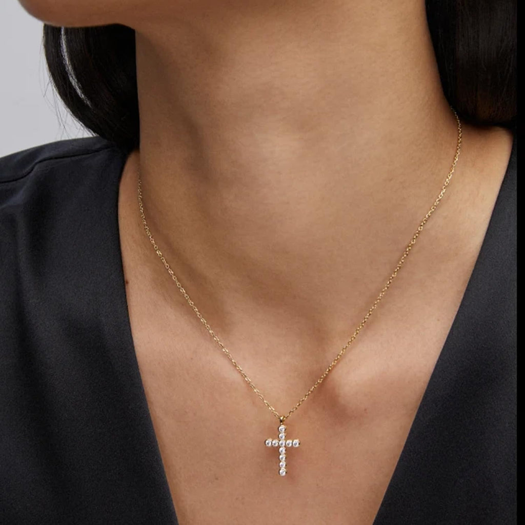 Kendra Scott Cross Crystal Pendant Necklace, Fashion Jewelry for Women