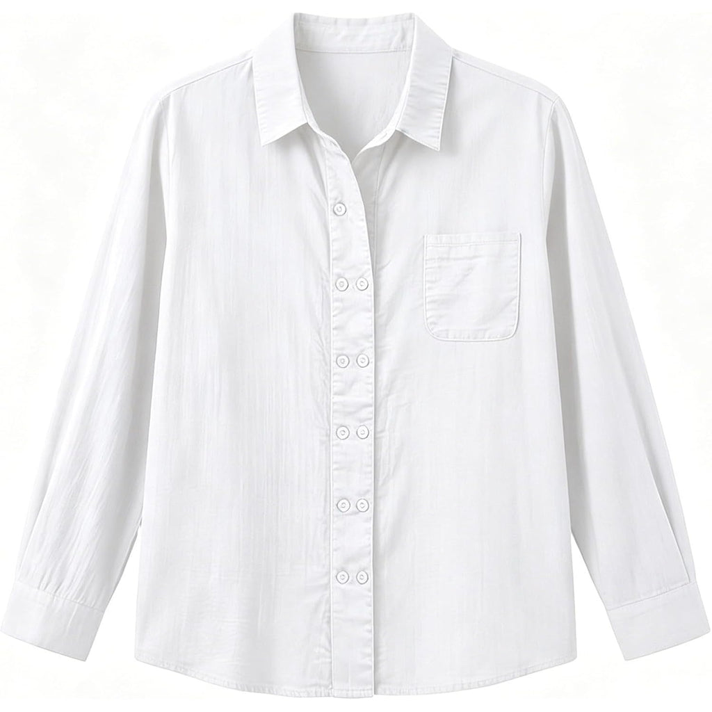 2026 Button Down Shirt For Women Long Sleeve Blouses Fall Lightweight Tops Business Casual Work Outfits